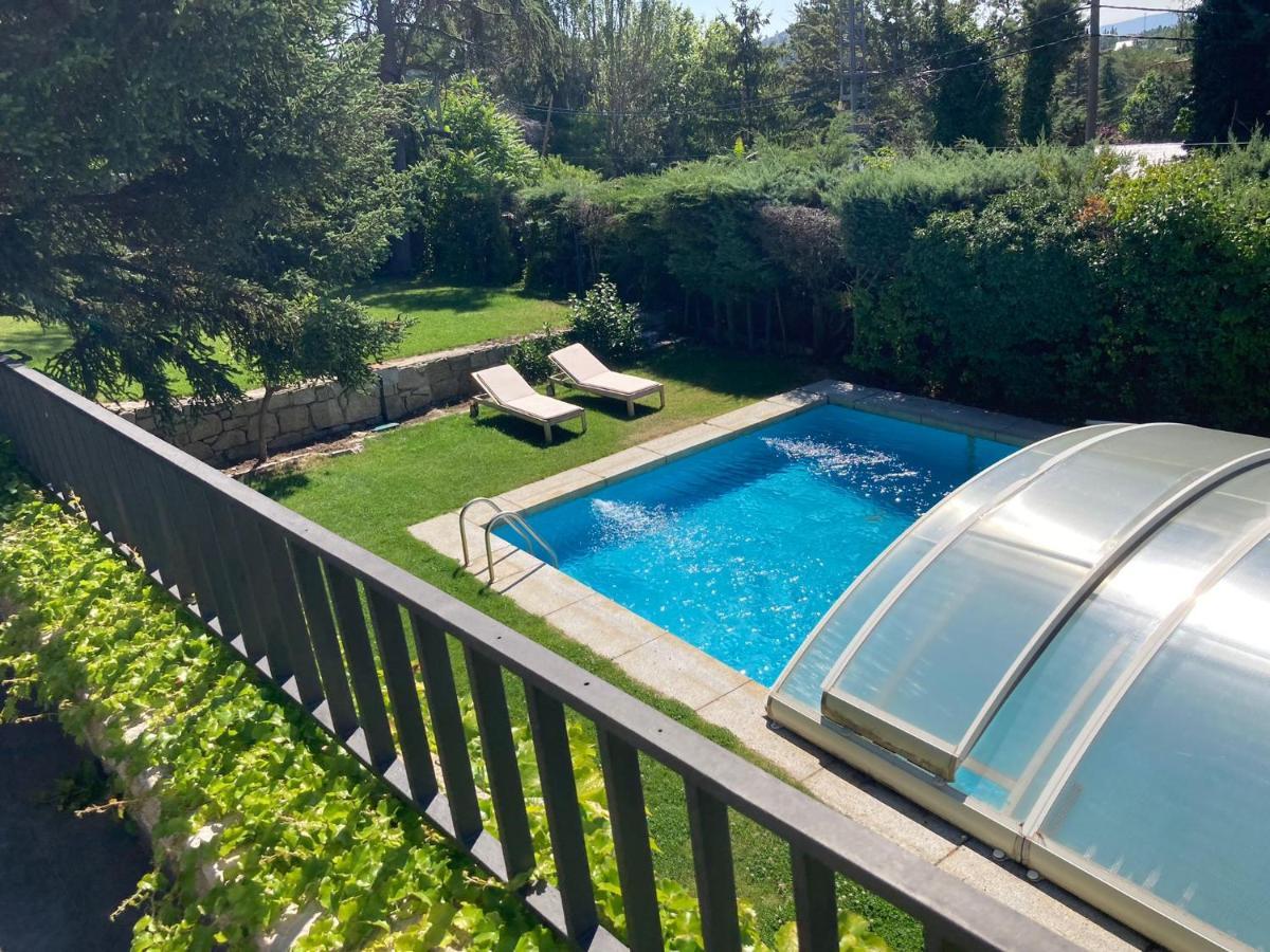 Los Cedros, Gran Chalet Con Piscina Y Apartamento En 나바쎄라다 외부 사진